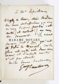 FLAUBERT (G.). Madame Bovary