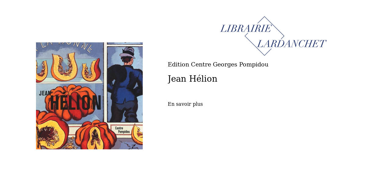 Jean Hélion Librairie Lardanchet Paris