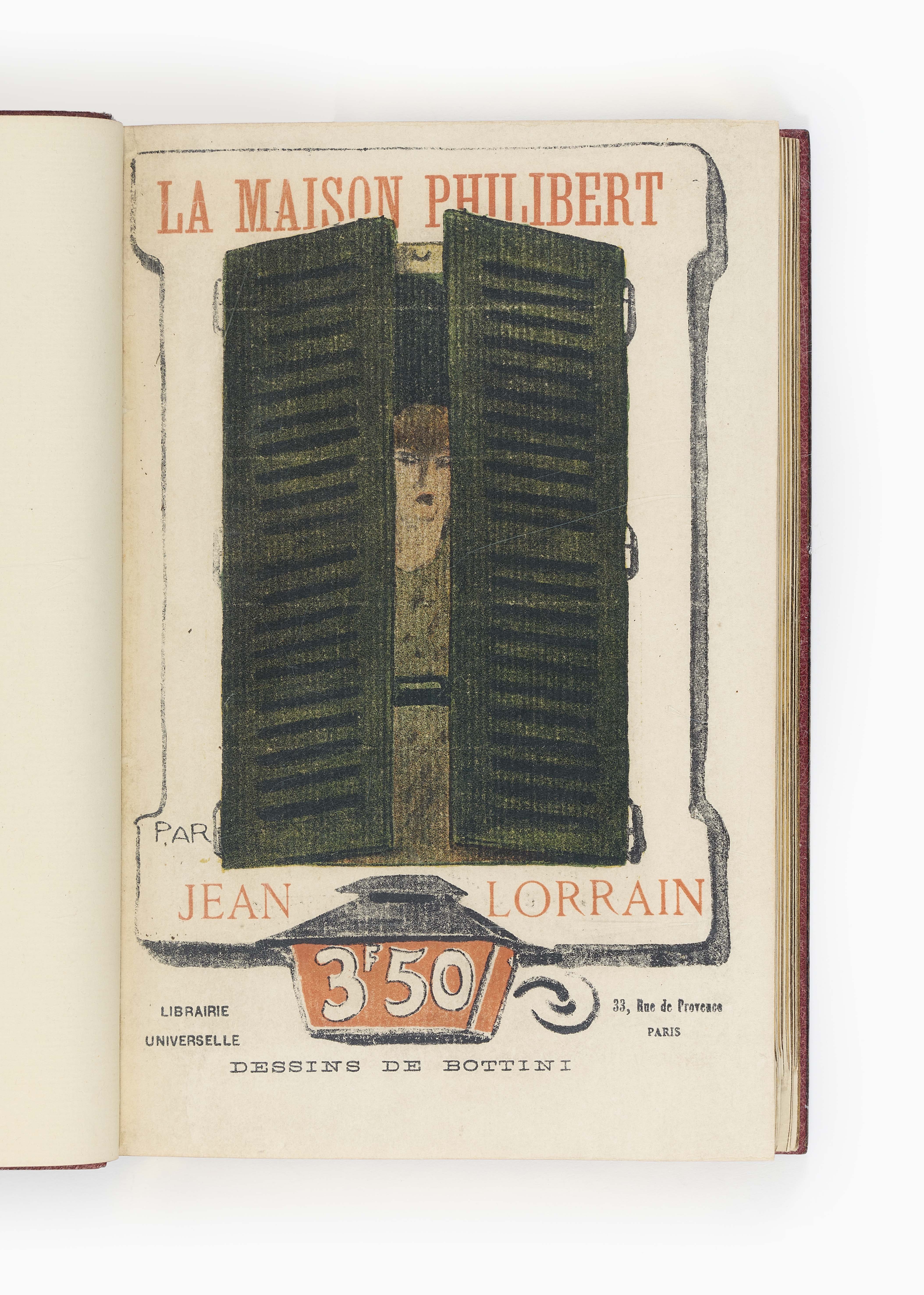 Lorrain(J.).La Maison  Philibert. Paris,Librairie Universelle,1904